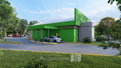 Renderizado 3D Exterior de Fachada