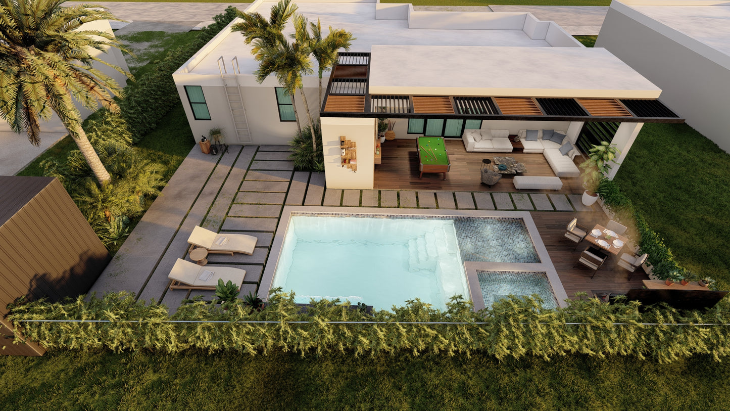 Diseño 3D de Piscina