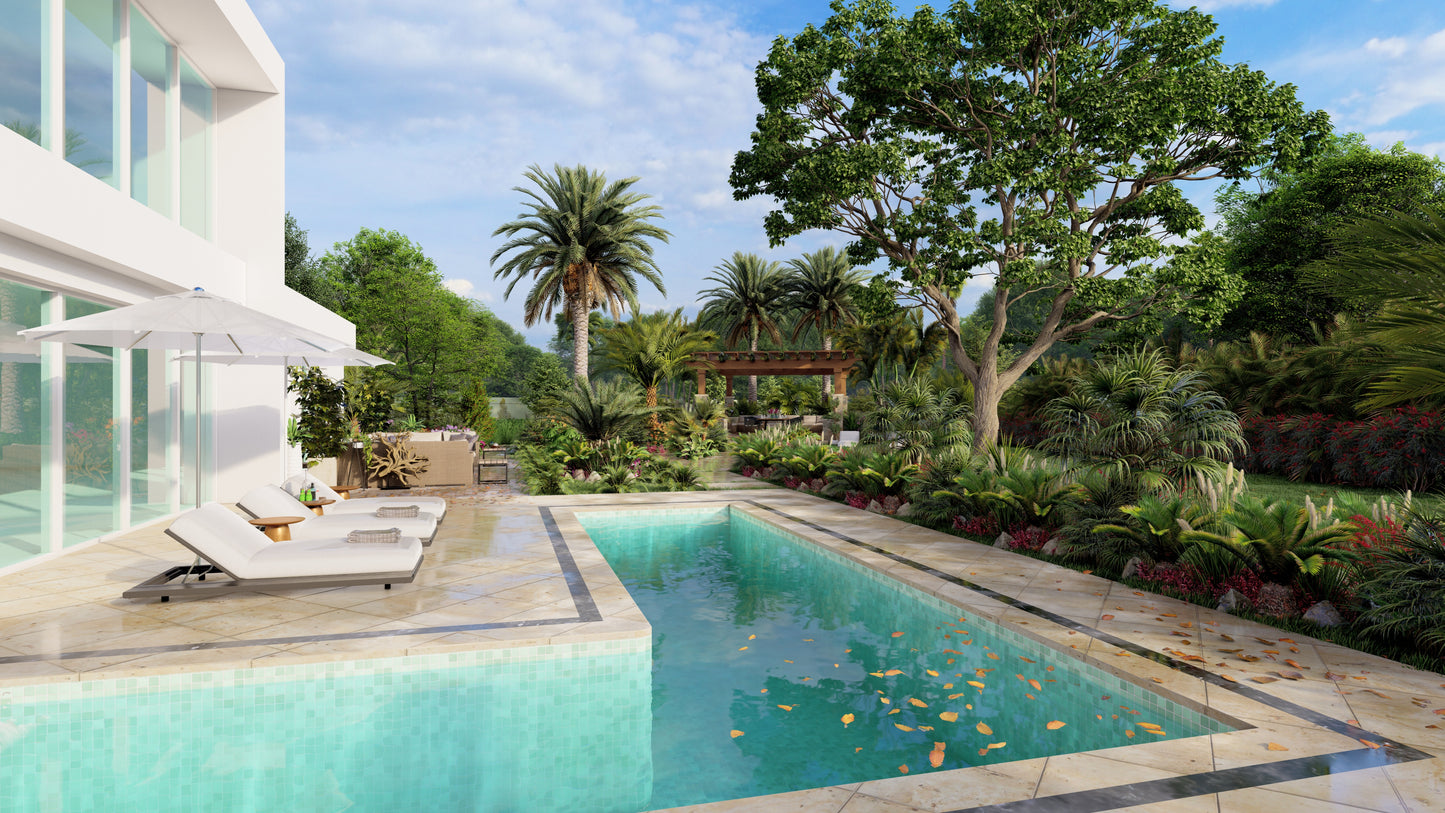 Diseño 3D de Piscina