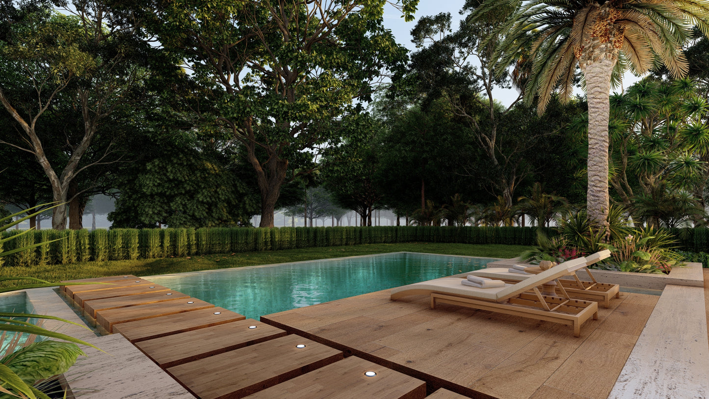 Diseño 3D de Piscina