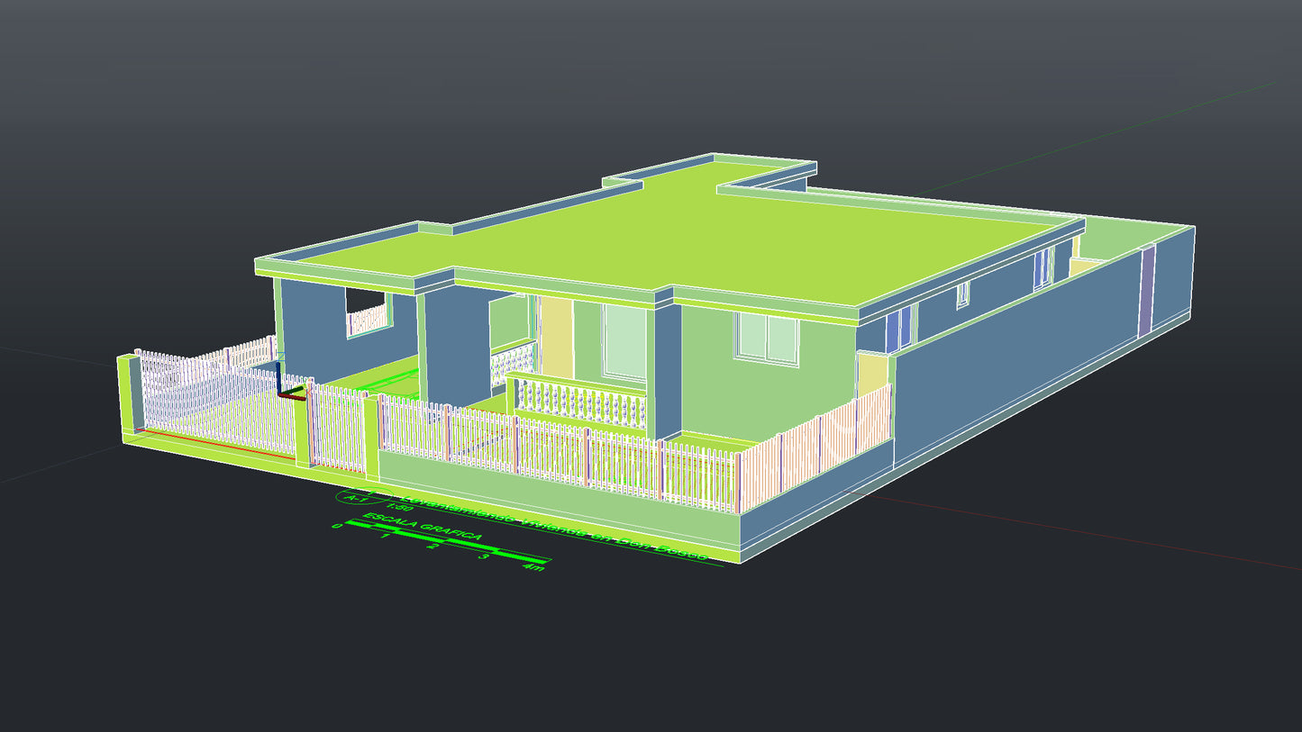 Modelado 3D Exterior de Fachada
