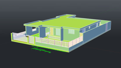 Modelado 3D Exterior de Fachada
