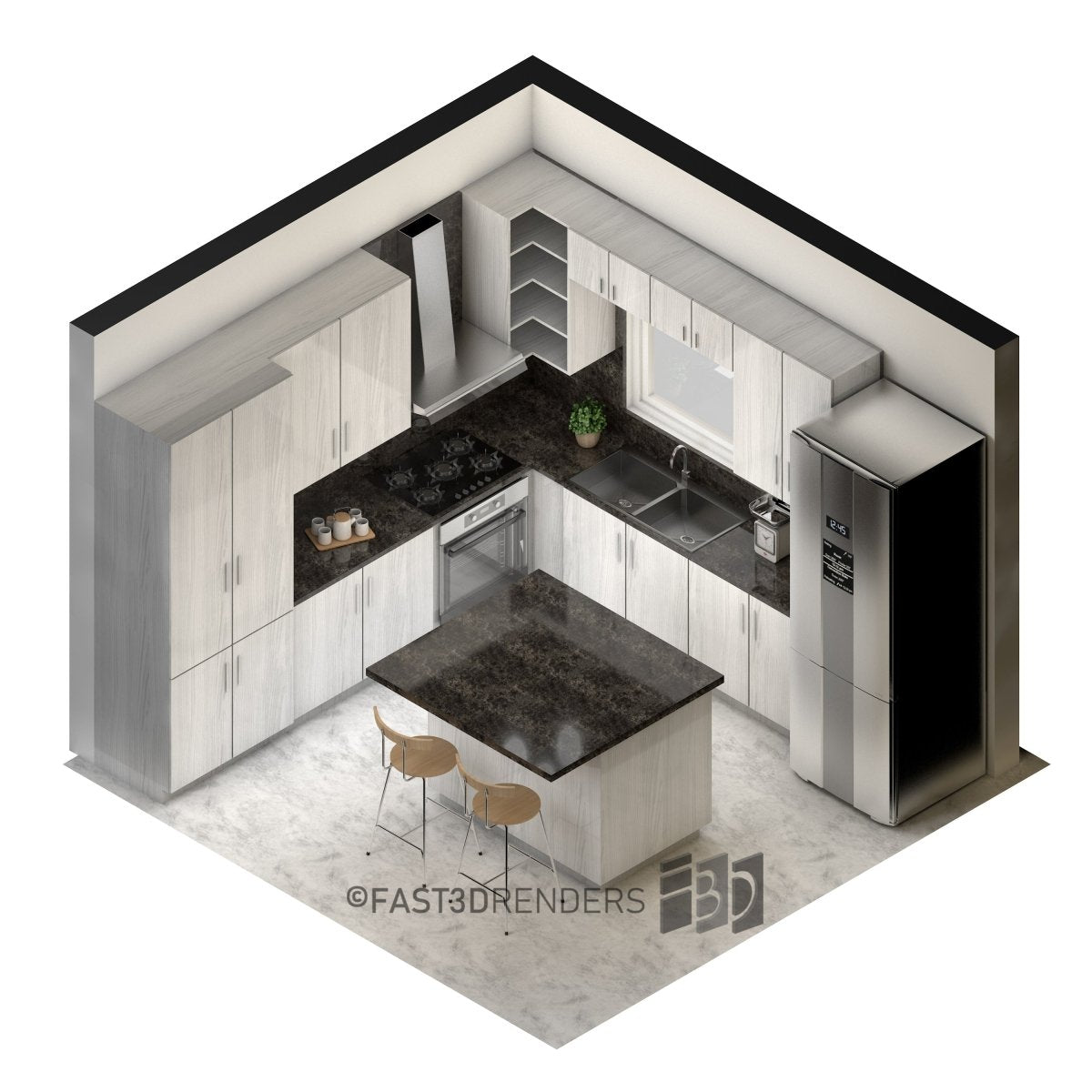 Planta 3D Renderizada - Fast 3D Renders